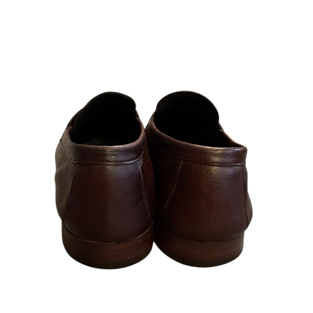 Prada Mens Classic Brown Leather Slip On Shoes - Picture 6 of 9